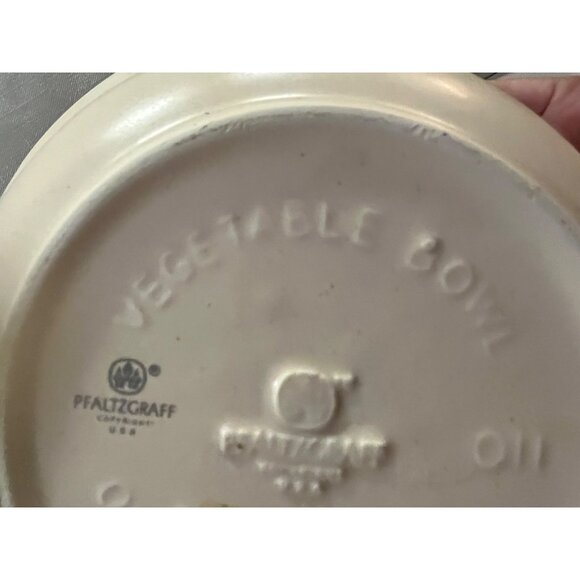 Pfaltzgraff Remembrance 436 8" Vegetable Bowl 1Qt Floral Stoneware Used Replacem - Picture 15 of 16